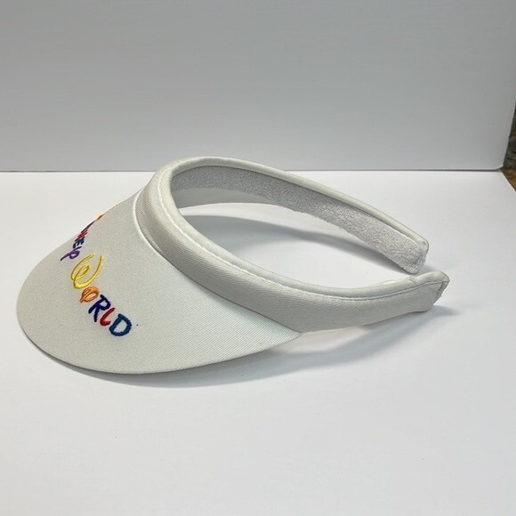 Vintage 80s 90s Walt Disney World visor White Theme parks - Picture 4 of 12